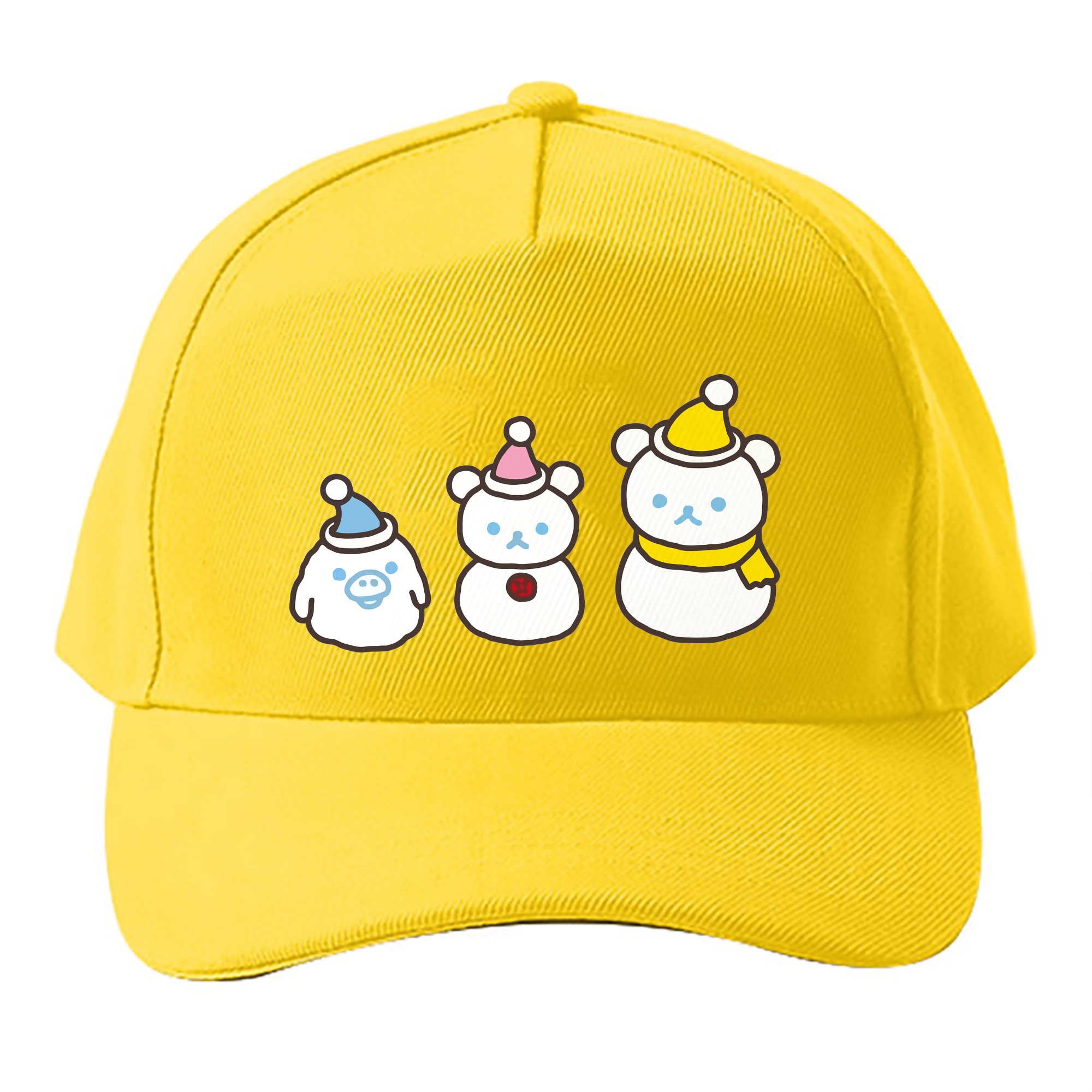（画像用） リラックマ リラックマ キイロイトリ Rilakkuma Korilakkuma Kiiroitori ベースボールキャップ 綿100％ 男女兼用 帽子 スポーツ